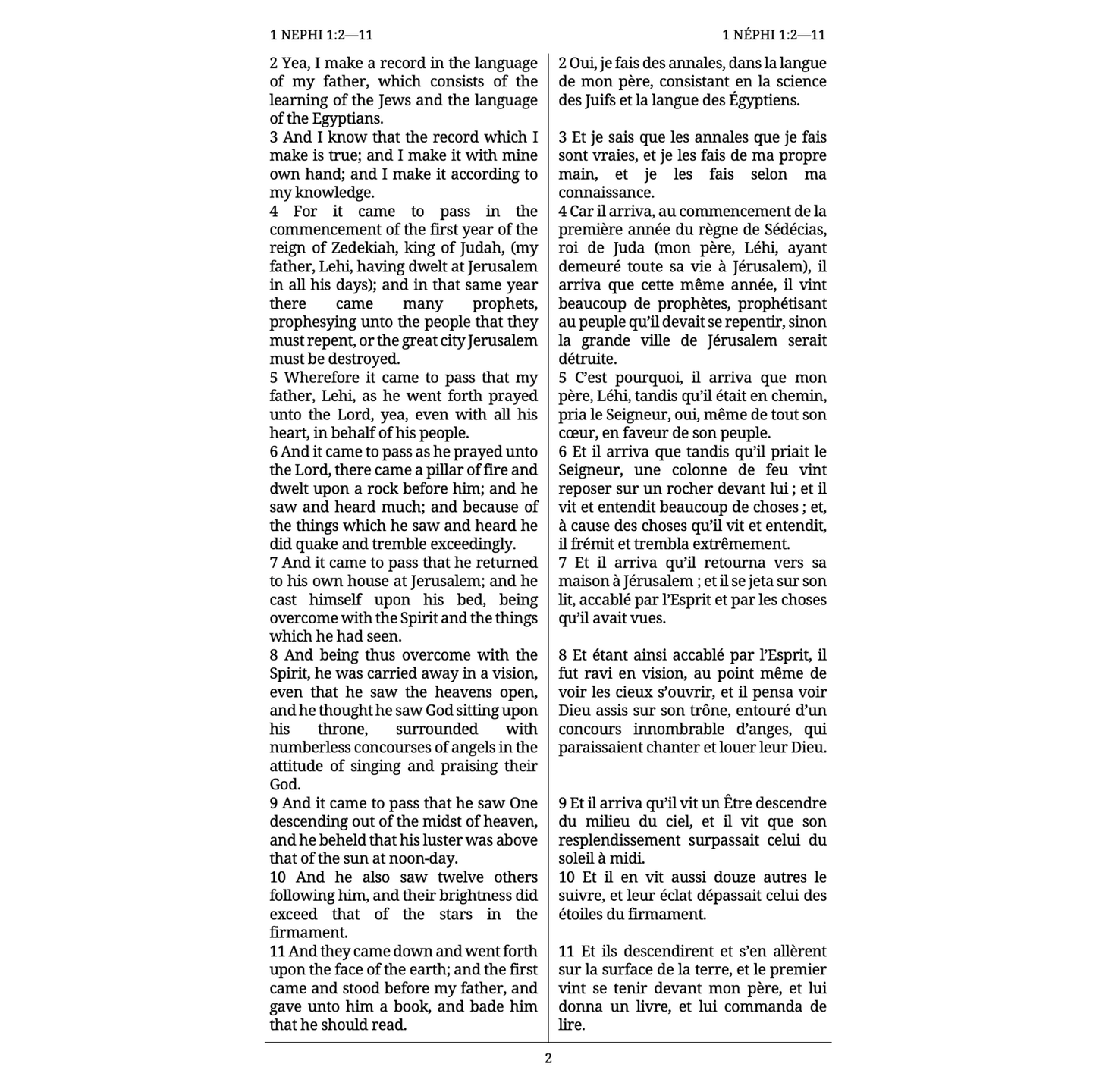 Français - The Dual Language Book of Mormon