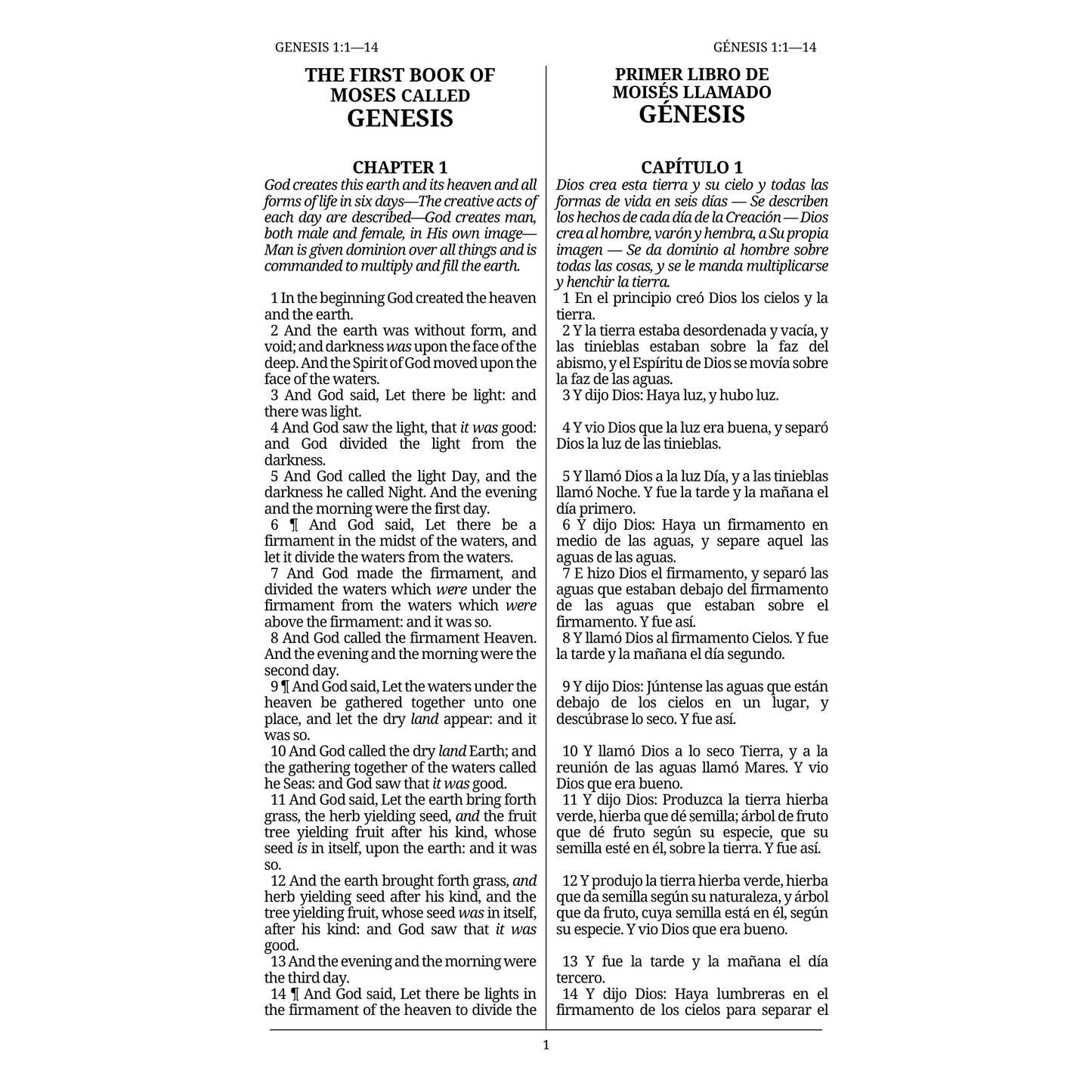 Español - The Dual Language Bible