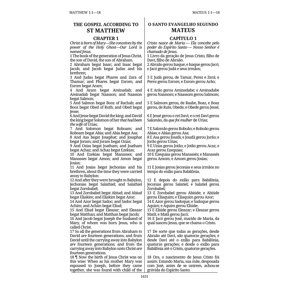 Português - The Dual Language Bible