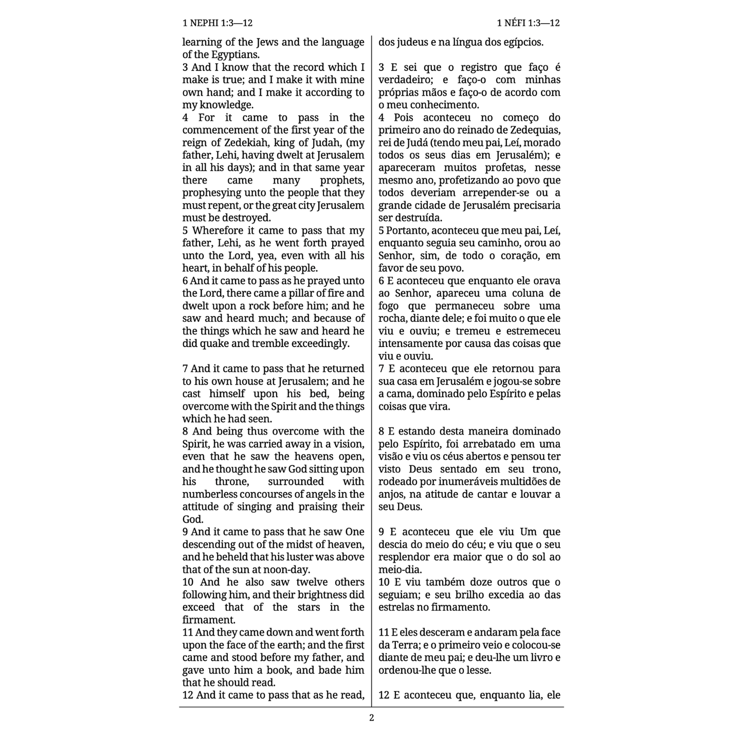 Português - The Dual Language Book of Mormon